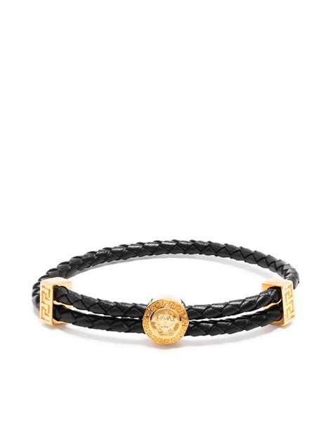 versace woven charm bracelet|Versace bracelet medusa.